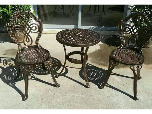 铸铝公园桌椅组合